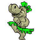 Hippo Ballerina emoji