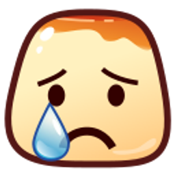 Pudding Cry emoji