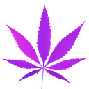 Weed Sidescroll Purple emoji