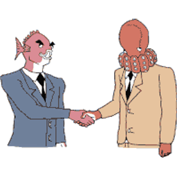 Businessfishhandshake emoji