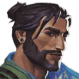 Bearded Bun Smirk emoji