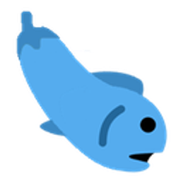 Eggplant Fish emoji