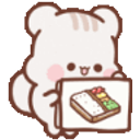 Cute Squirrel Sandwich Hug emoji