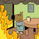 Chill Guy This Is Fine emoji