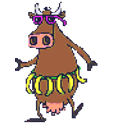 Hula Cow emoji