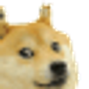 Doge Fractal Transparent emoji