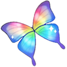 Butterfly Rainbow Sparkle emoji