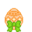 Easter Egg Greeting Orange emoji
