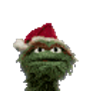 Santa Oscar Humbug emoji