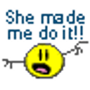 She Made Me Do It emoji