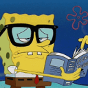 Spongebob Reading emoji