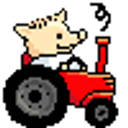 Peter Pig Tractor emoji