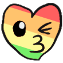 Heart Pride emoji