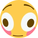 Flushed emoji