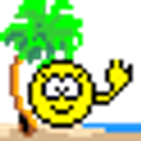 Island Wave Happy emoji