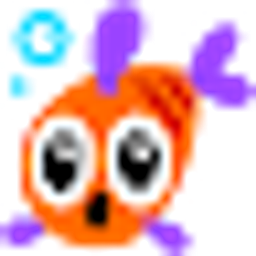 Fish Orange Wide Eyes emoji