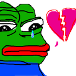Pepe Heart Break emoji