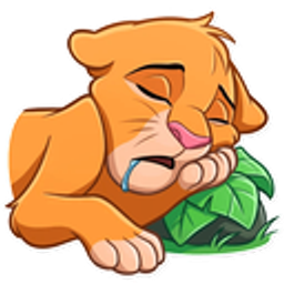 Simba Sleep emoji