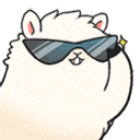 Llamaglasses emoji