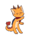 Cat Dance Tail Swirl emoji