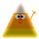 Waving Candy Corn emoji