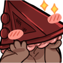 Pyramidheadblush emoji