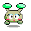 Alien Kao Blush emoji