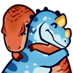 Dinohug emoji