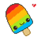 Popcicle Rainbow emoji