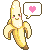 Banana Love emoji