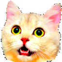 Cat Surprised Tongue emoji
