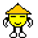 Triangle Hat Wave emoji