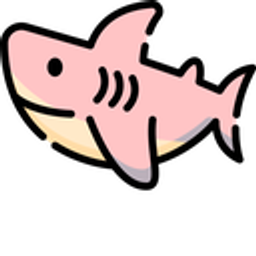 Pinkshark emoji