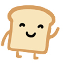 Toast Waving emoji