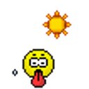 Hot Sun emoji