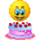 Eating Birthday Cake emoji