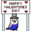 Valentines Day Bird emoji