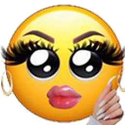 Glam Emoji Wink Thumb emoji
