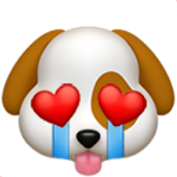 Dog Heart Cry emoji