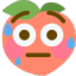 Peach Flushed emoji