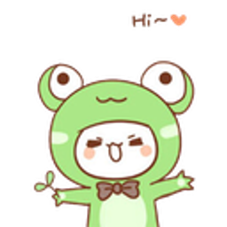 Frog Costume Happy Wave emoji
