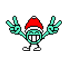 Xmas Double Peace emoji