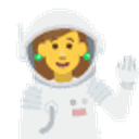 Astronautwaving emoji