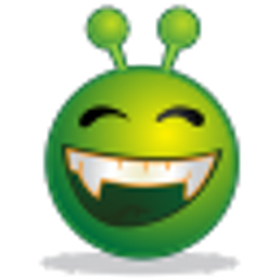 Alien Happy emoji