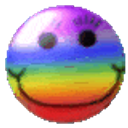 Rainbow Smiley emoji