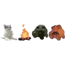 Catsittingverycomfortablearoundacampfirewithitsfriendsxddsitandkekwaitsit emoji