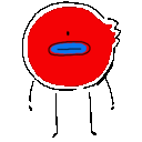 Red Head Surprised emoji