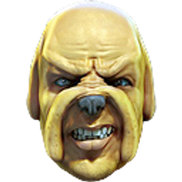Snarling Bulldog Face emoji