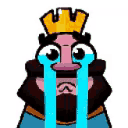 Crying Clash King emoji