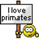 I Love Primates emoji